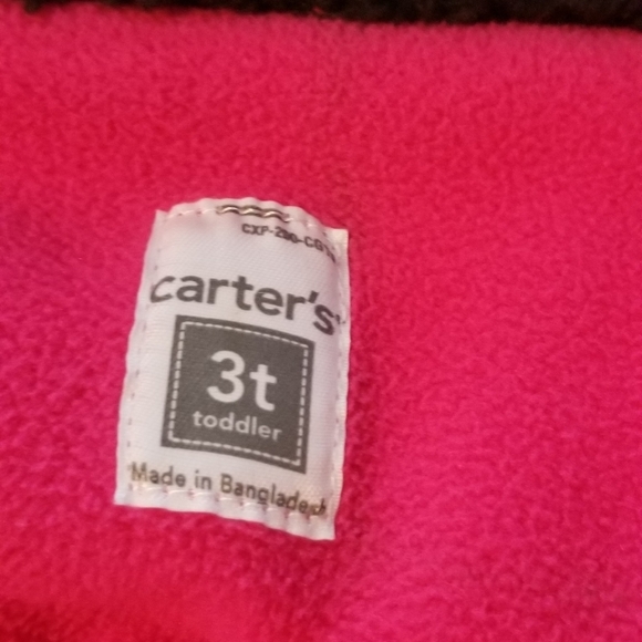 Girls 3t Carters fleece and fur lined vest - Picture 4 of 5